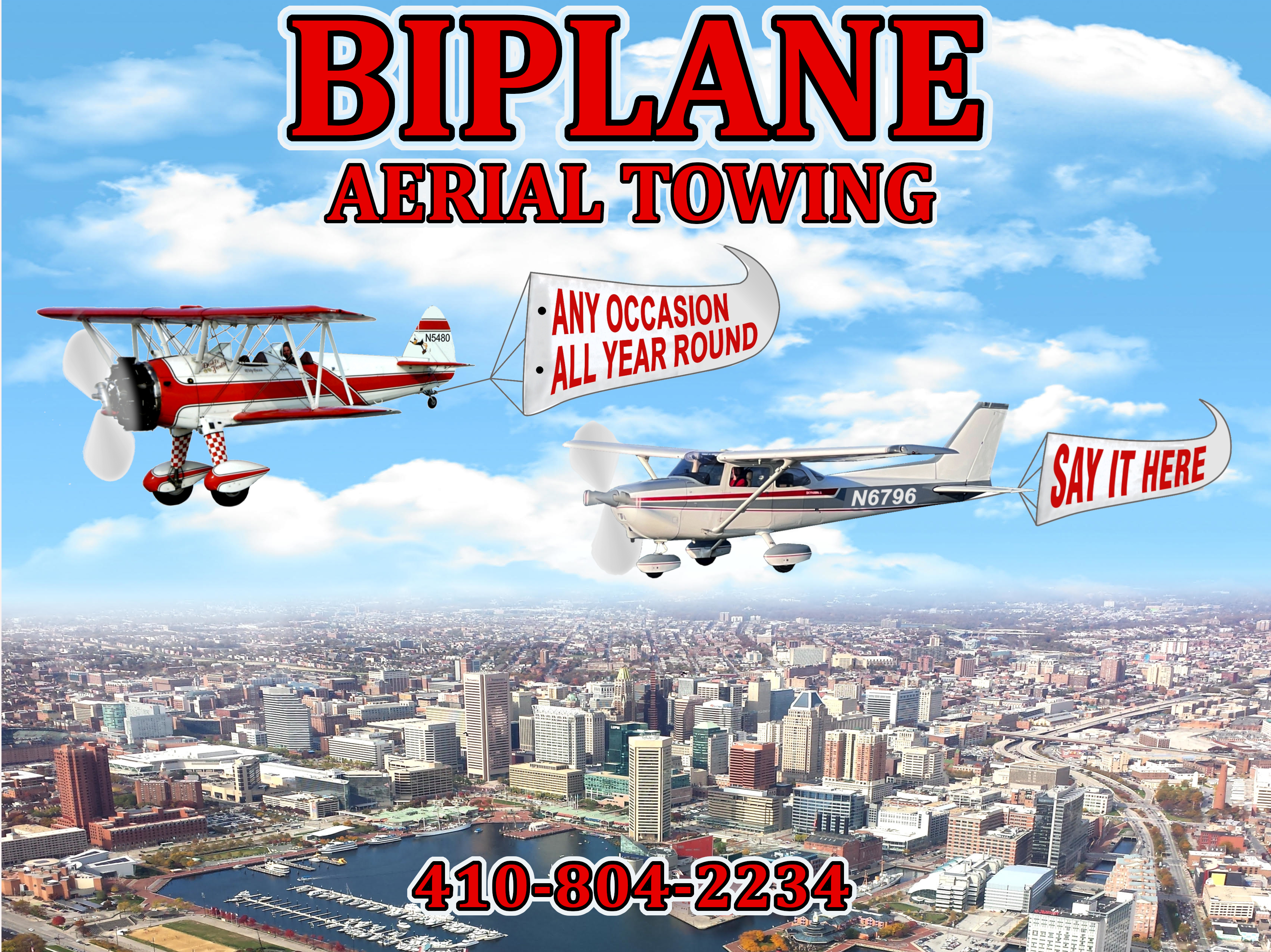 Bi-Plane Aerial Towing